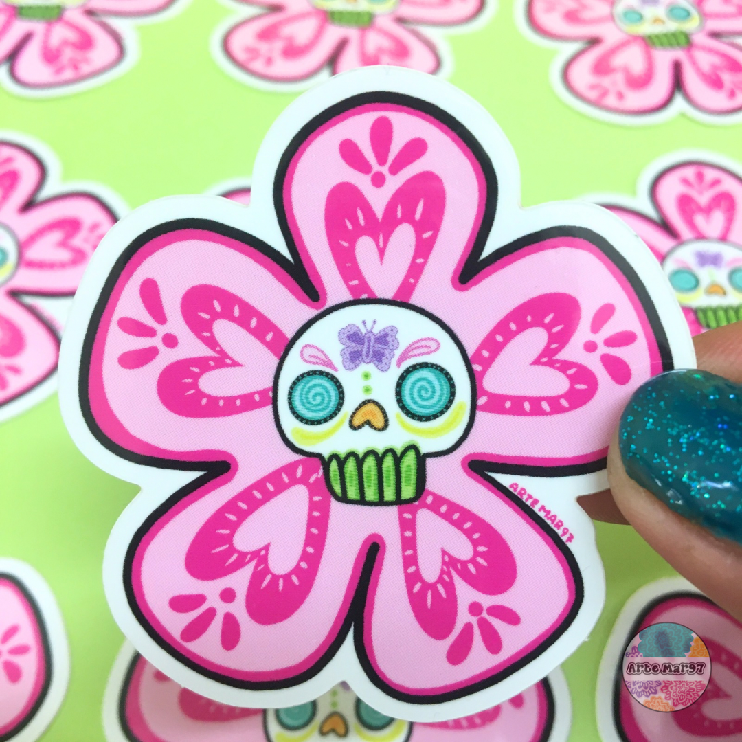 Daisy Calavera Vinyl Sticker