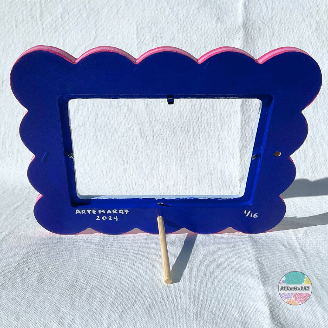 Calaveritas, Flores, y Pajaros - Wooden Picture Frame