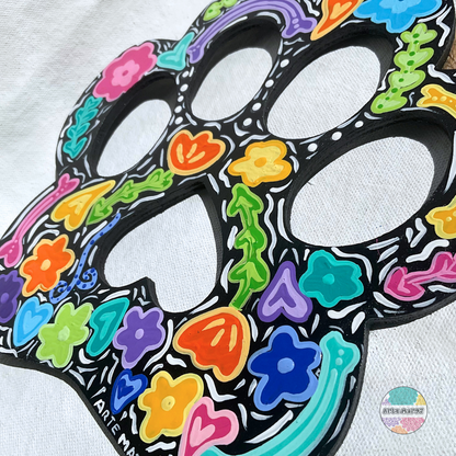 Flores y Corazones-  Wooden Paw Plaque