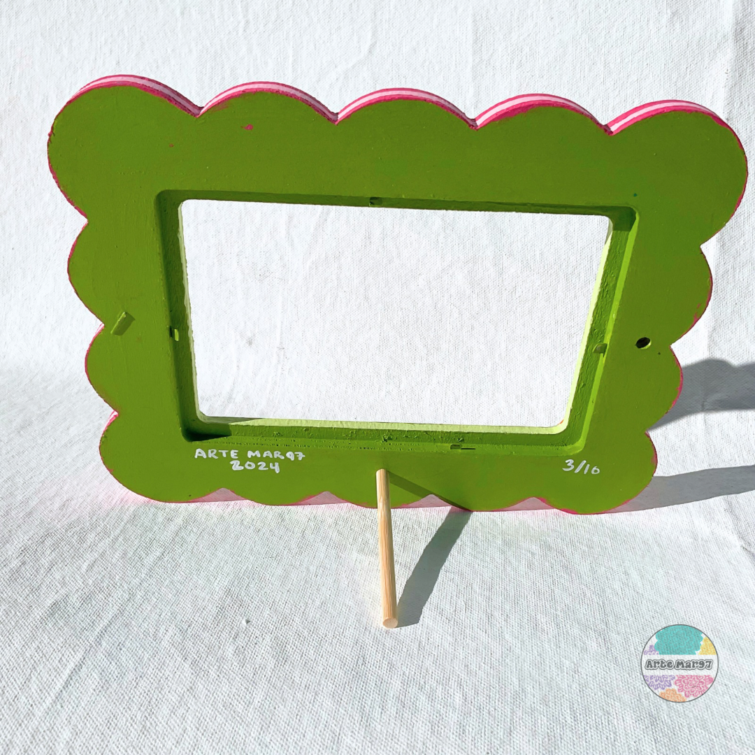 Sacred Hearts & Sugar Skulls - Wooden Picture Frame