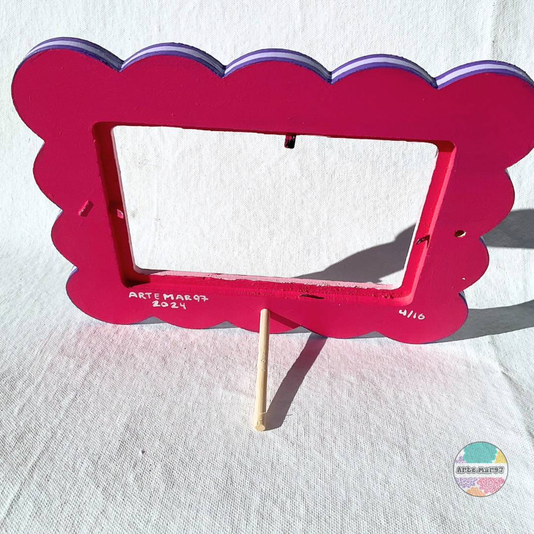 Cruzes, Flores, Pan de Muerto - Wooden Picture Frame