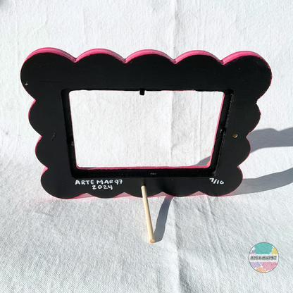 Flores, Mariposas, Pan de Muerto - Wooden Picture Frame
