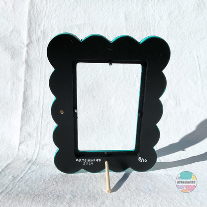 Bones & Paw Print Sacred Hearts - Wooden Picture Frame