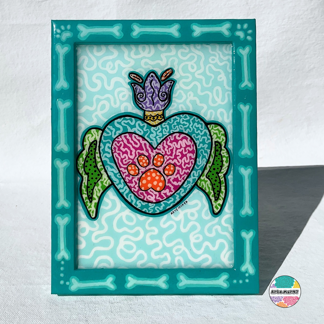 Cielo Azul - Wood Framed Canvas Art