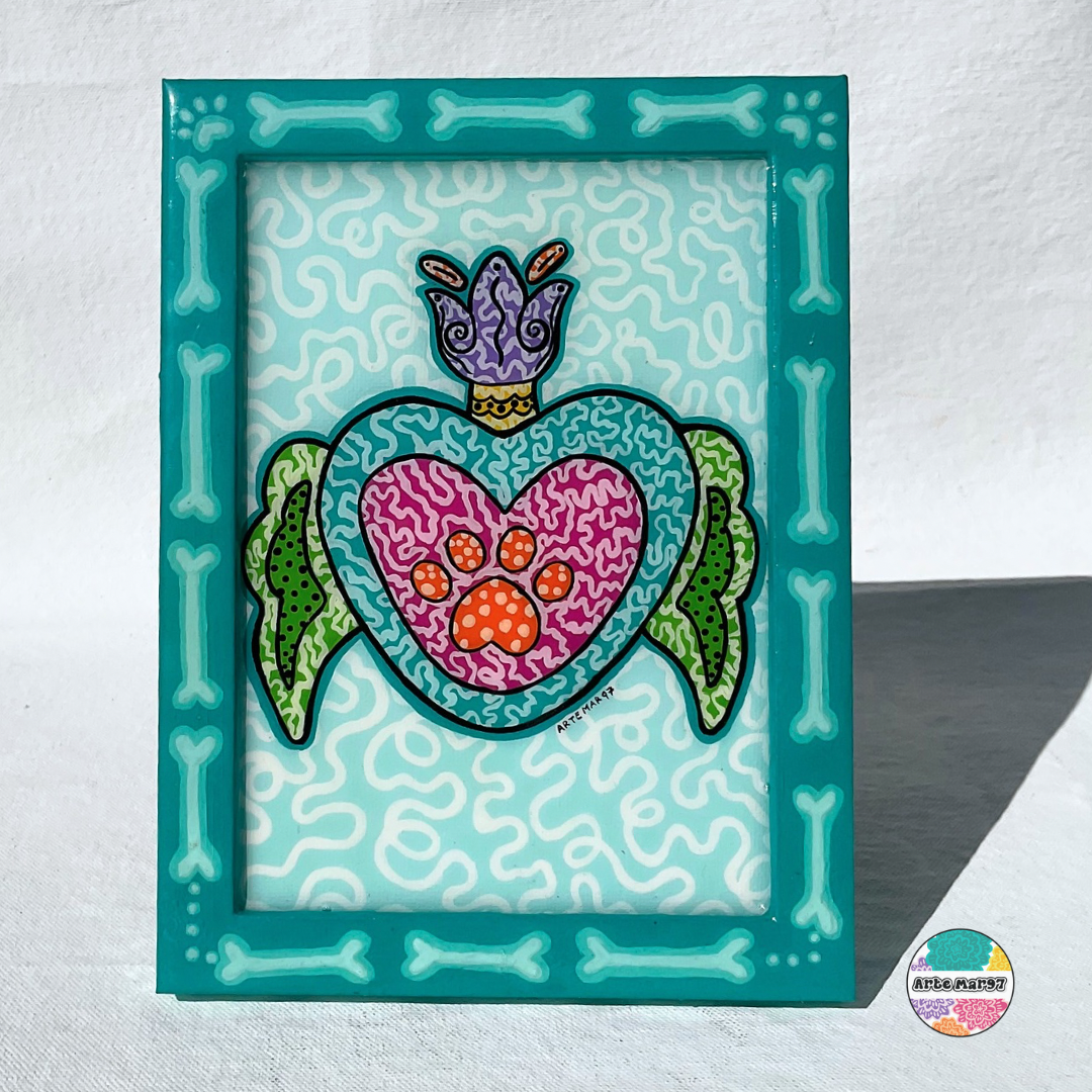 Cielo Azul - Wood Framed Canvas Art