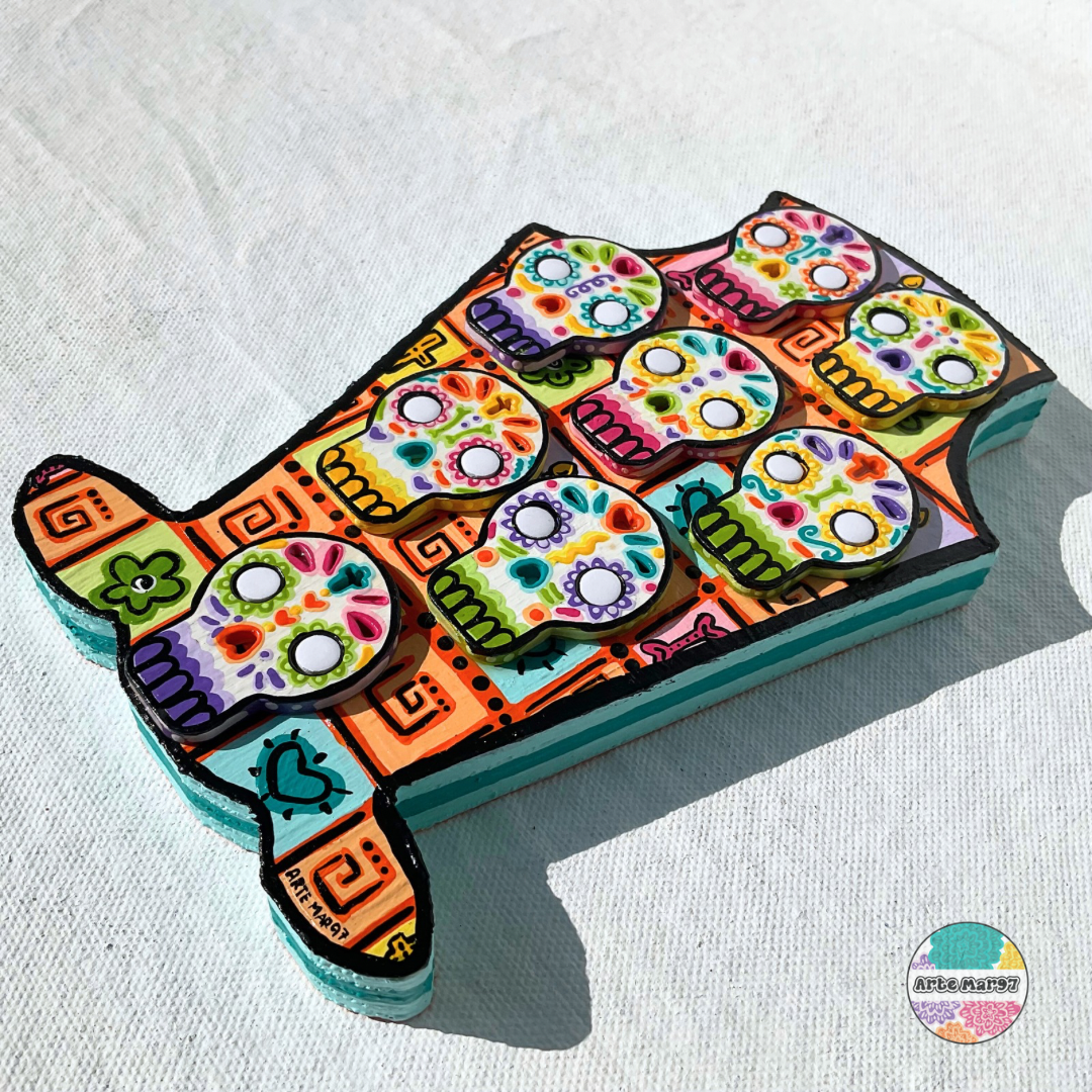 Pared de Calaveritas - Wooden Tombstone